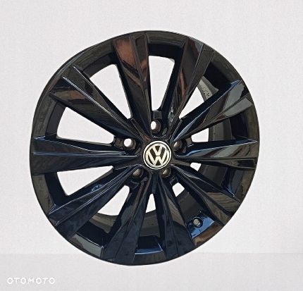 Felgi Alu 5x100 VW Polo 2G 16 Oryginał Czarne - 3