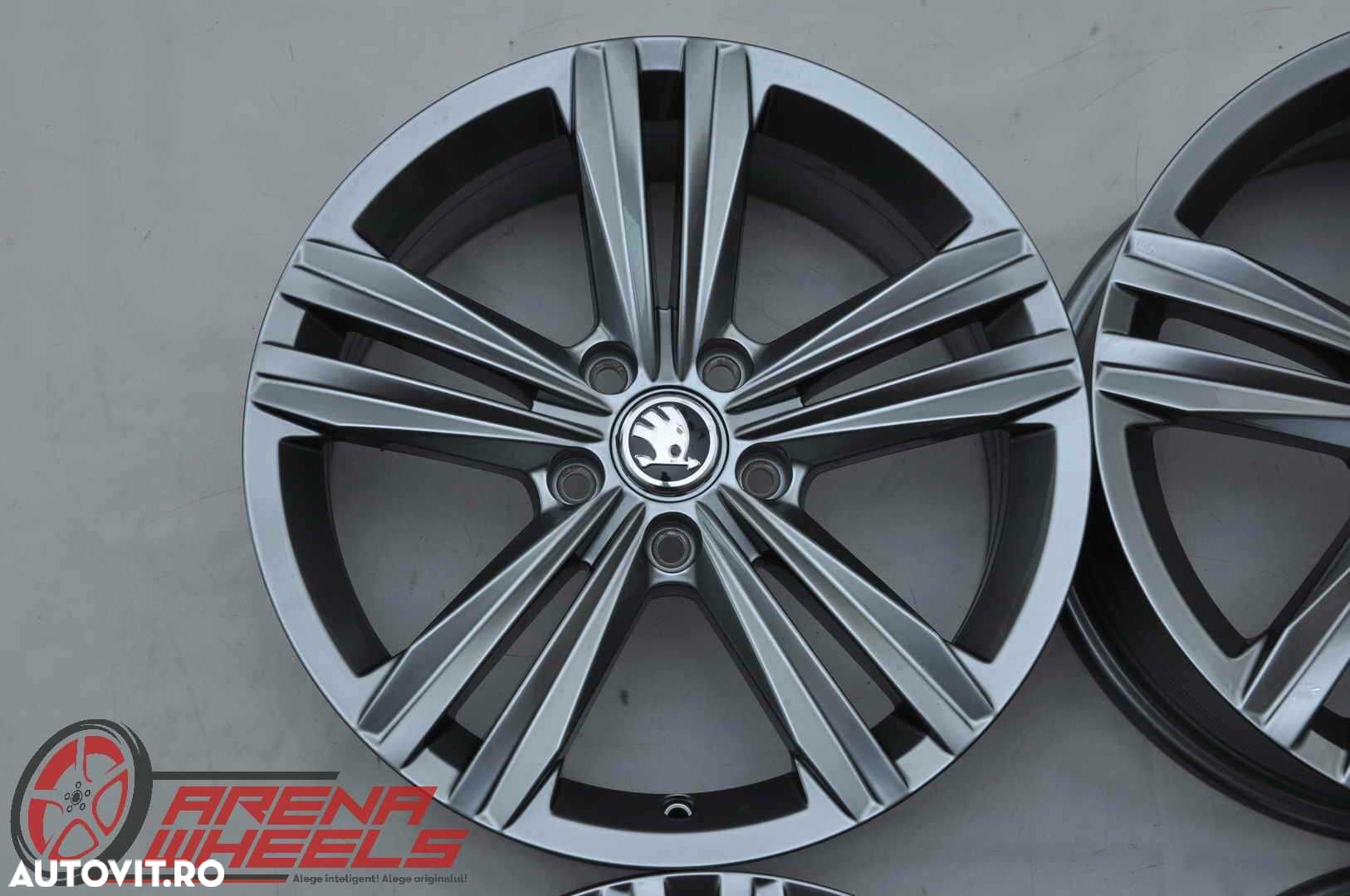 Jante Noi 17 inch Originale Skoda Octavia Superb Yeti Karoq Kodiaq R17 - 2