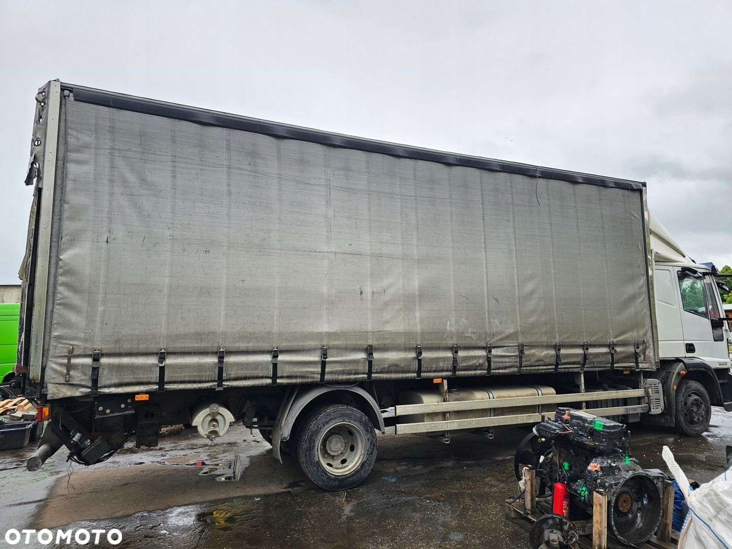 ZABUDOWA SKRZYNIA PLANDEKA PAKA MAGAZYN FIRANKA 7,5 m MAN TGL VOLVO FL6 RENAULT MIDLUM MERCEDES ATEGO - 1
