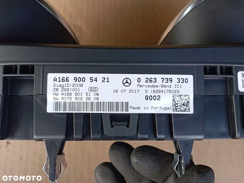 MERCEDES GLE W166 W292 LICZNIK PRĘDKOŚCIOMIERZ ZEGARY EUROPA A1669005421 - 3