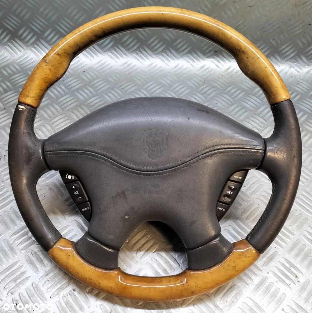 KIEROWNICA Z PODUSZKĄ AIRBAG MULTIFUNKCJA SKÓRA JAGUAR S-TYPE - 1