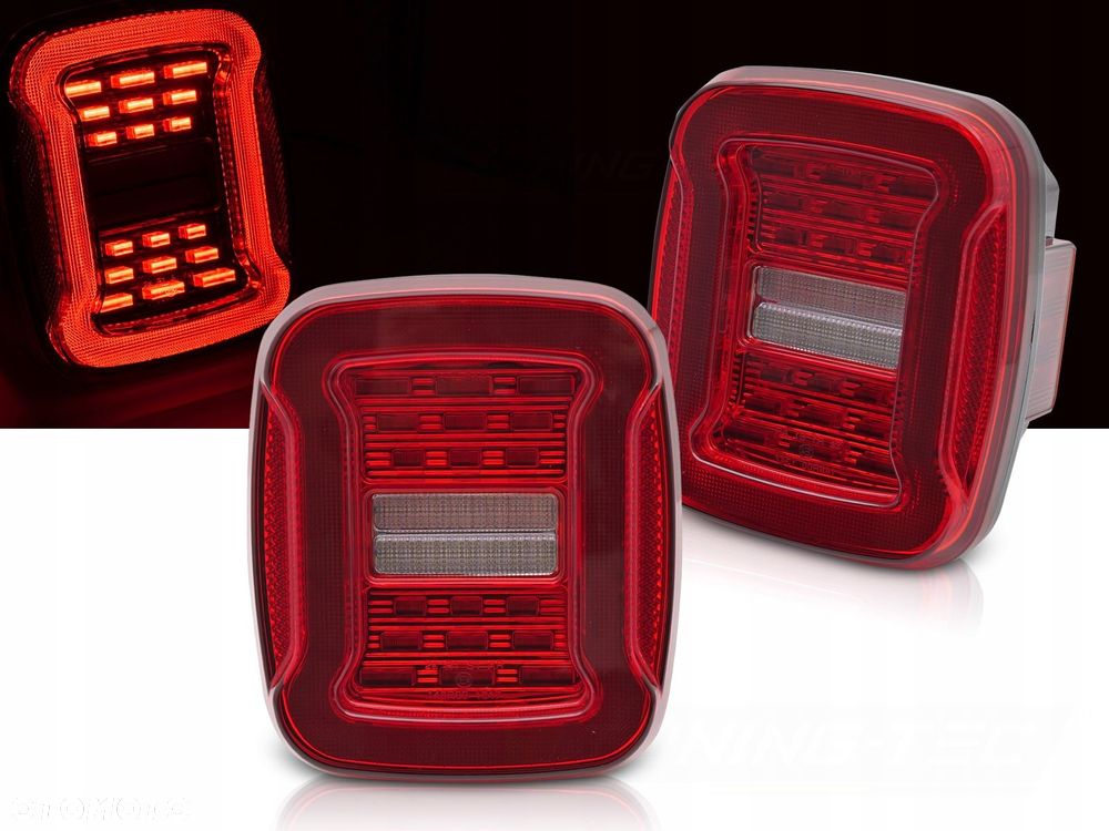 Lampy tyl kpl Full Led Tuning Clear Red Jeep Wrangler YJ SJ TJ 1991-2006 - 2