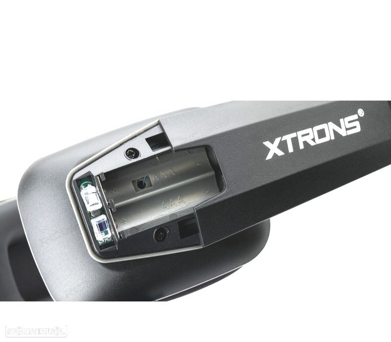 AURICULAR SEM FIO DOBRÁVEL INFRAVERMELHO XTRONS 2 CANAIS EM PRETO - 2