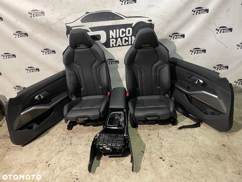 FOTELE TAPICERKA SKÓRA PRZÓD TYŁ ROLETKI BMW M3 TOURING G81 WENTYLACJA - 2