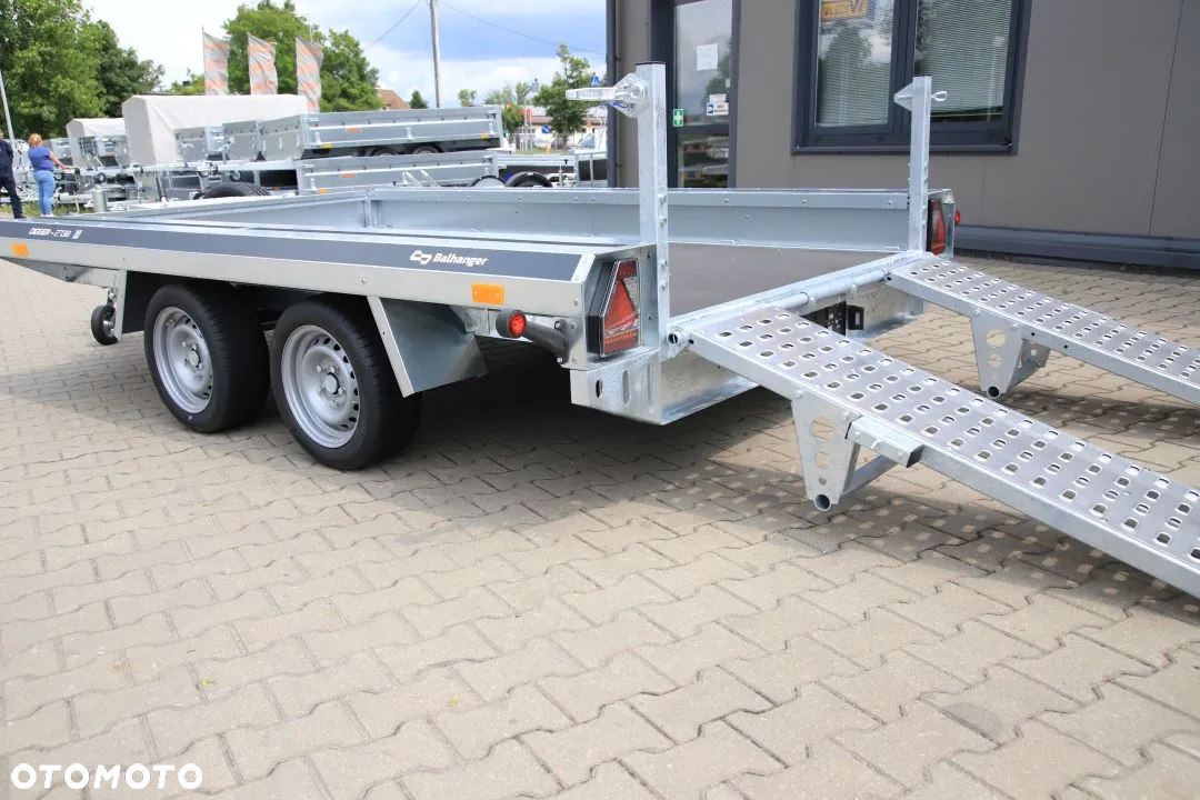 Inny Balhanger DIGGER 2730 Przyczepa pod minikoparkę/sprzęt budowlany 300x155x20cm TRAP WJAZDOWY DMC 2700kg - 15