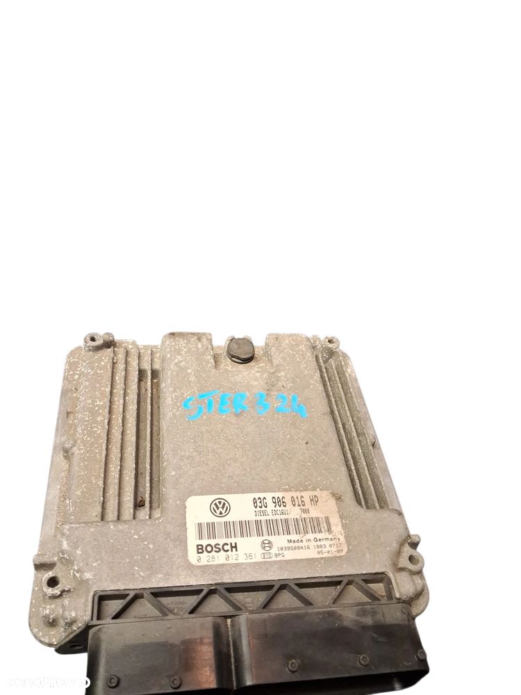 Sterownik KOMPUTER SILNIKA ECU VOLKSWAGEN 03G906016HP - 1