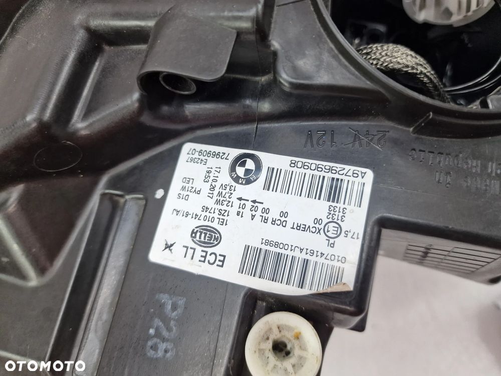 BMW F20 / F21 LEWA LAMPA PRZEDNIA PRZÓD XENON LED SKRĘTNY SKRĘTNA , NR 7296909-07 / 7296909 , NR AUKCJI LPP14 - 16