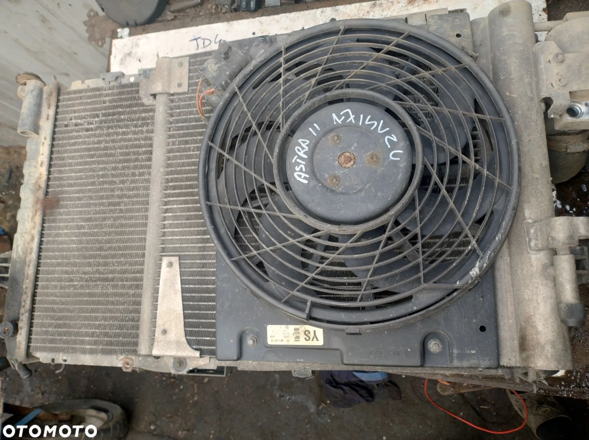 OPEL ASTRA II 1,7 isuzu chlodnica wody klimatyzacji wentylator - 1
