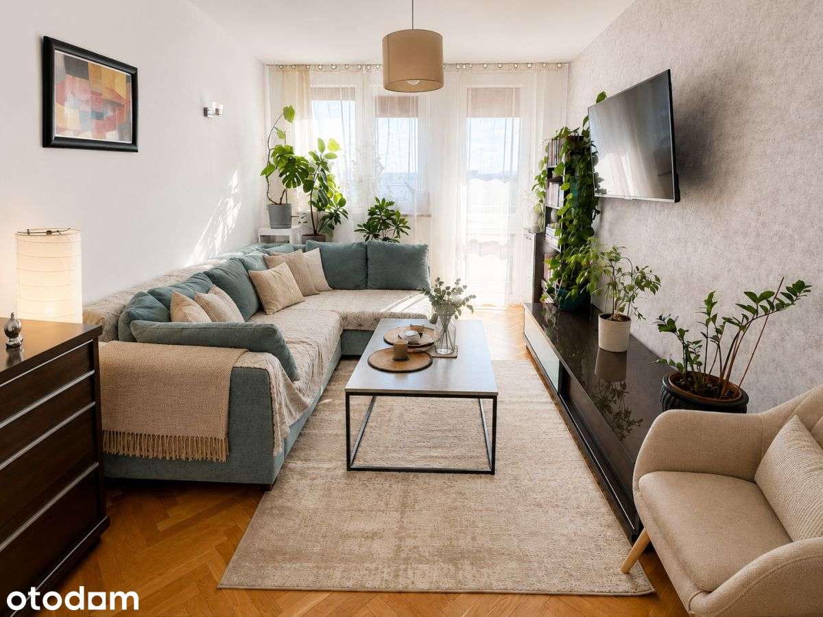 3 pokoje | 57 m² | Mokotów | Metro 5 min | Balkon