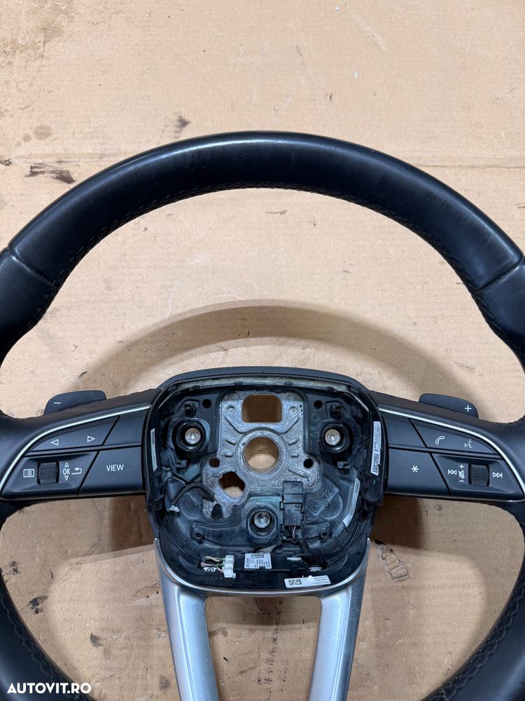 Volan piele cu comenzi si padele AUDI A4 B9, A5, Q5 FY an 2019 cu uzura minima cod 4M8419689 - 4