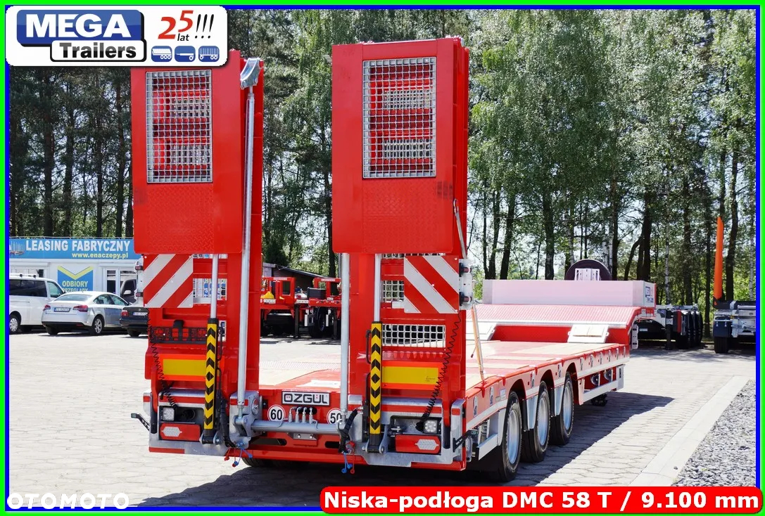 Mega Niskopodwozie 3 osie, 58 T DMC, dł. 910 cm, oś skrętna !!! - 9