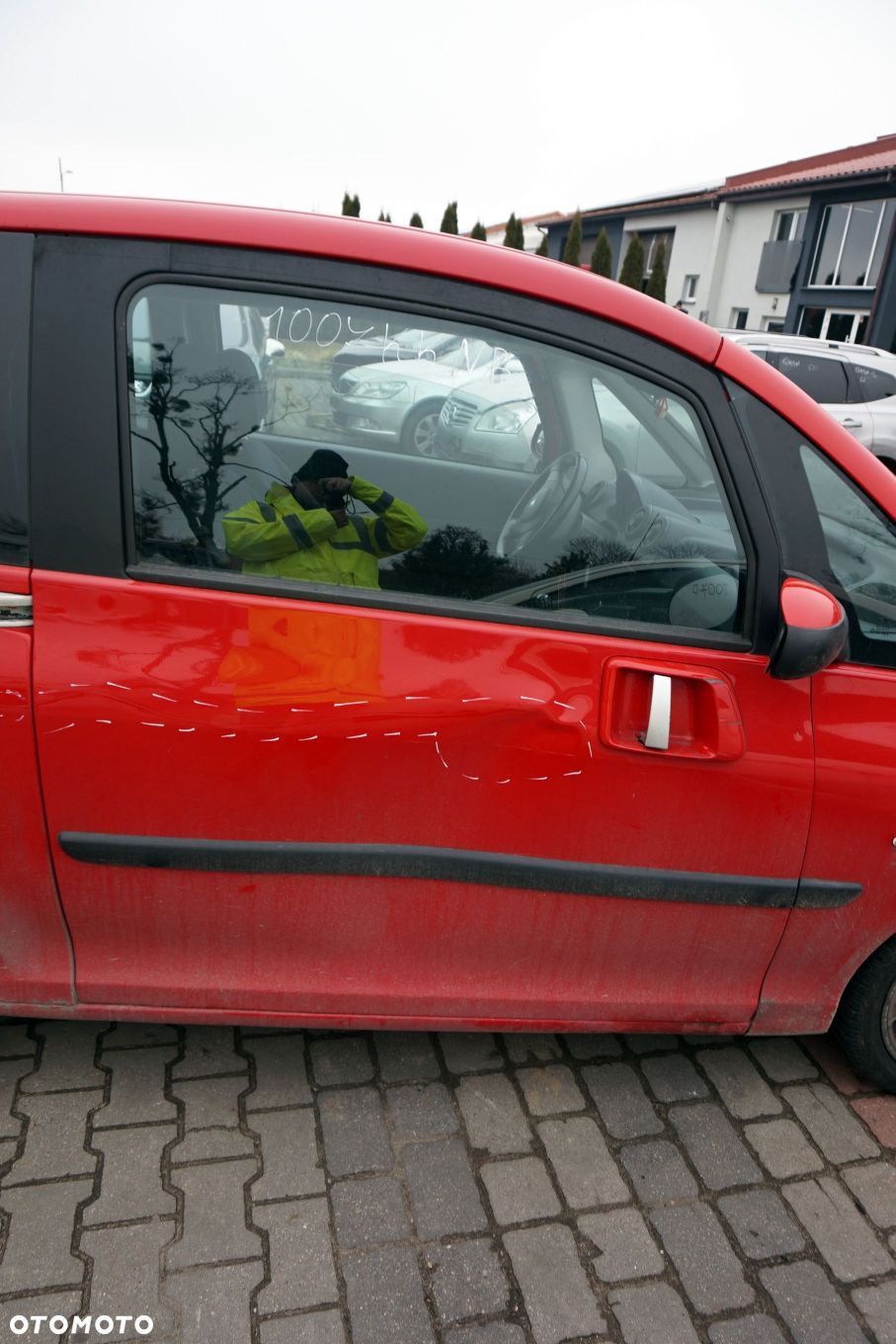 DRZWI PRZEDNIE PRAWE 1007  KKNB  CZERWONY PEUGEOT 2005-2009 - 1