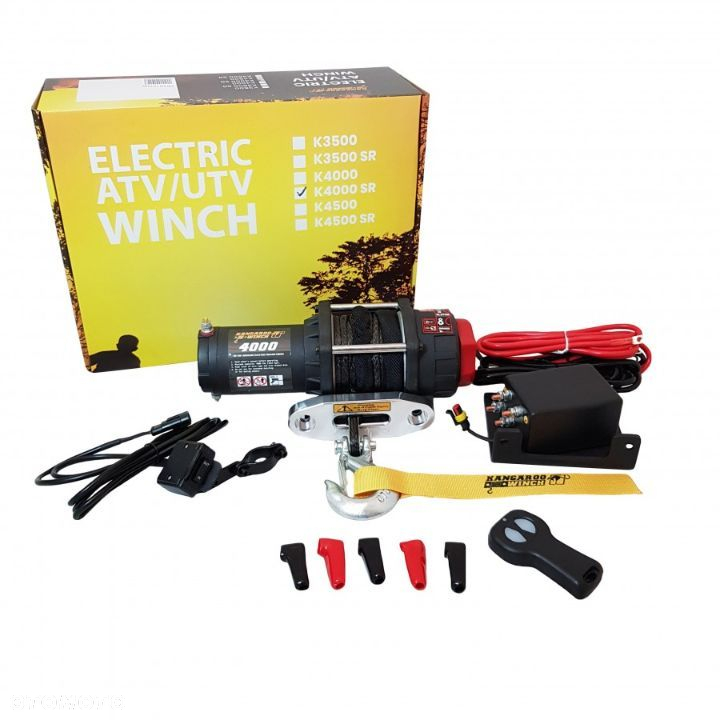 Wyciągarka elektryczna Kangaroowinch K4000SR 12V Z Liną Syntetyczną i Sterowaniem Bezprzewodowym - 2