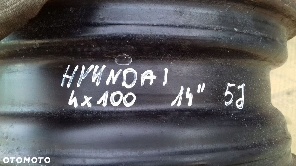 FELGI FELGA STALOWE KOMPLET HYUNDAI KIA 4x100 5Jx14 - 9