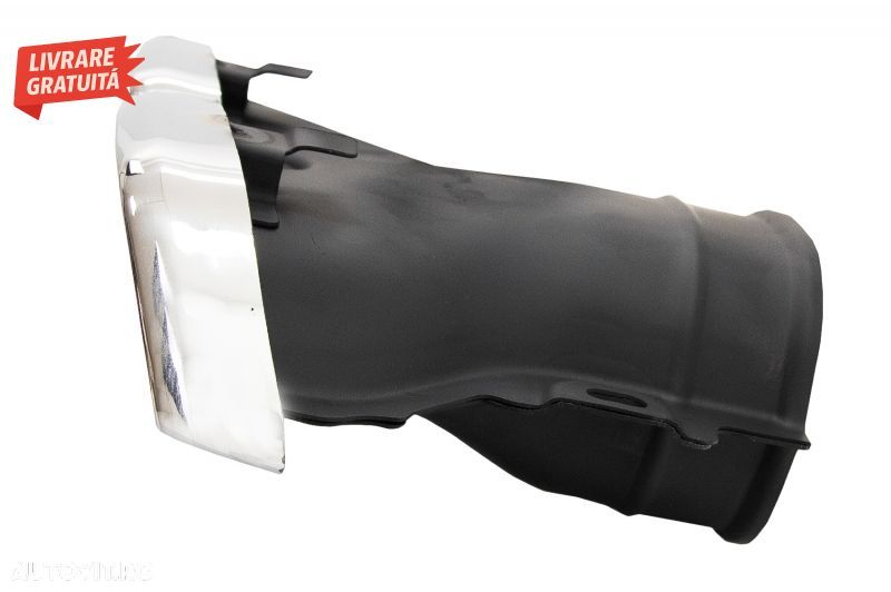 Difuzor Bara Spate cu Ornamente tobe Crom Mercedes E-Class W213 (2016-2019) E63 De- livrare gratuita - 6