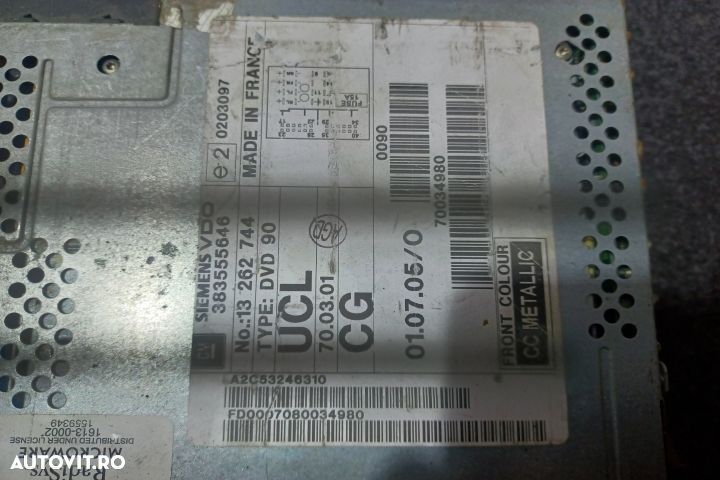 Radio cd 383555646 13262744 Opel Zafira B [2005 - 2010] Minivan 5-usi - 4