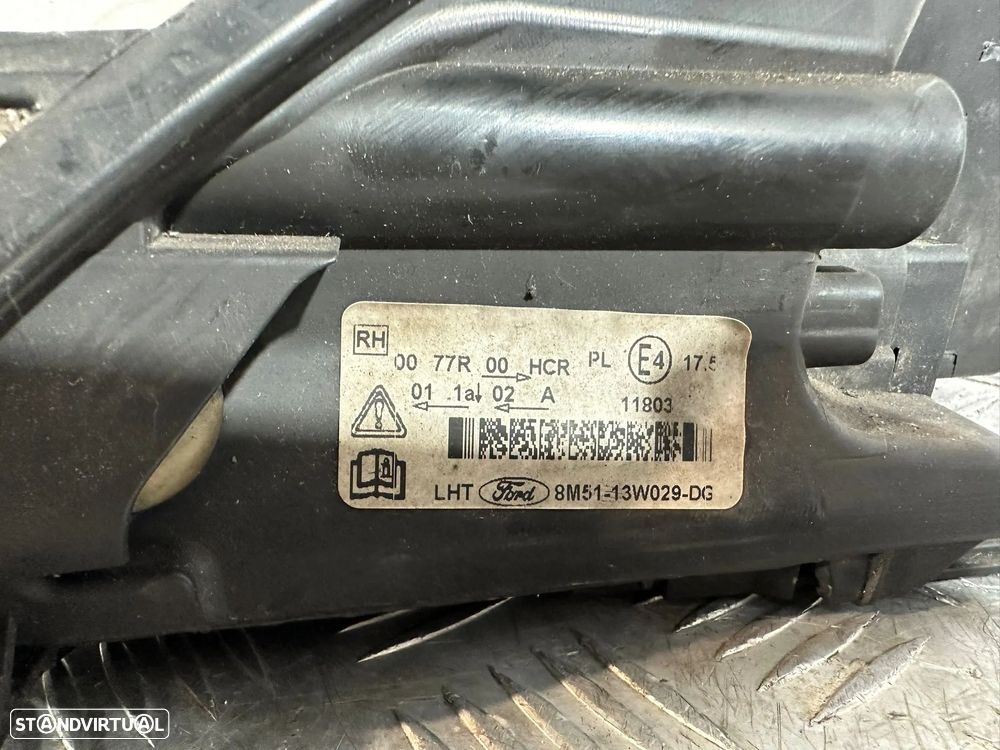 .Farois Oticas Frente Frontais Direita Original Ford Focus 2 MK2 Fase 2 8M51-13W029-DG 2007 - 2010 - 5