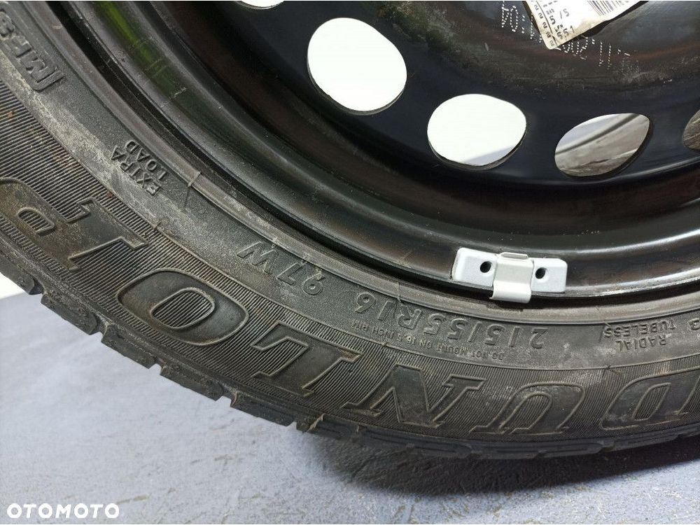 VW PASSAT B6 KOŁO ZAPASOWE 215/55 R16 5X112 7JX16 ET 45 3C0601027MN - 5