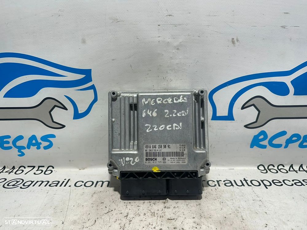 .Centralina Motor Bosch Mercedes Benz 2.2 CDi 646 A6461505091 0281012725 CR3.44 ED0117 - 3