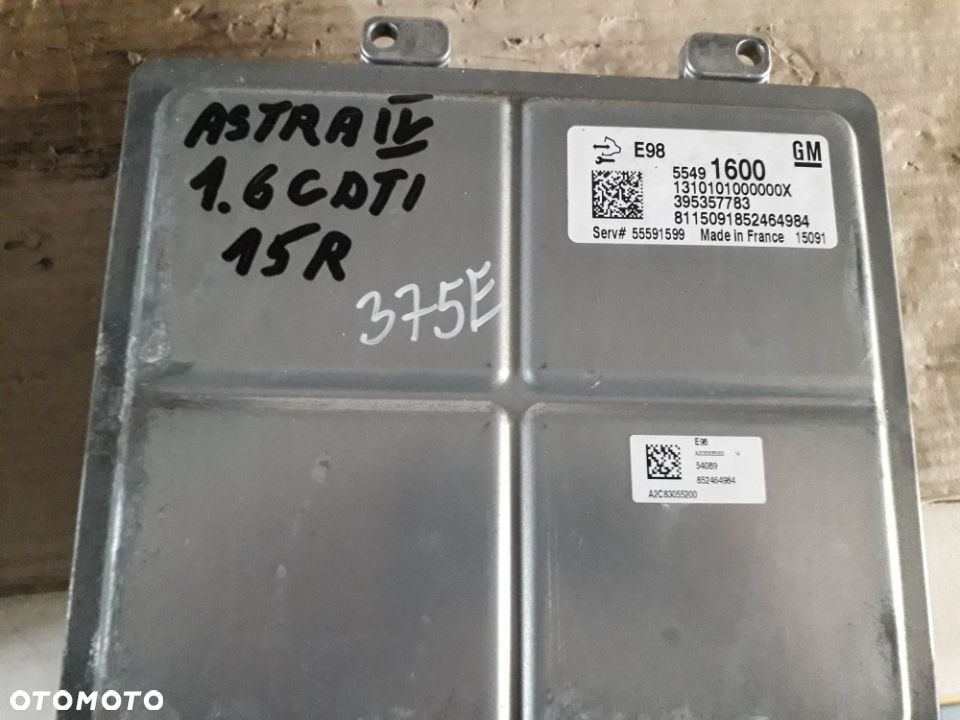 OPEL ASTRA IV 15R 1.6 CDTI ZESTAW STARTOWY 55491600 395357783 - 3