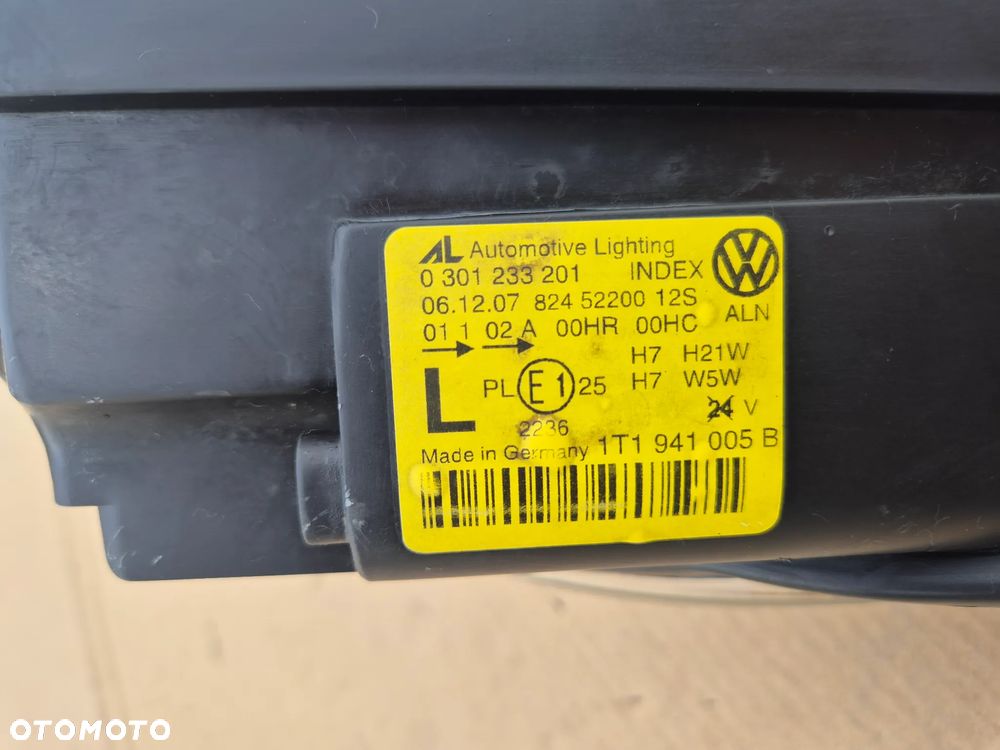 Volkswagen Touran I lampa lewa.2006-2010 Lift.Oryginał.EU - 8