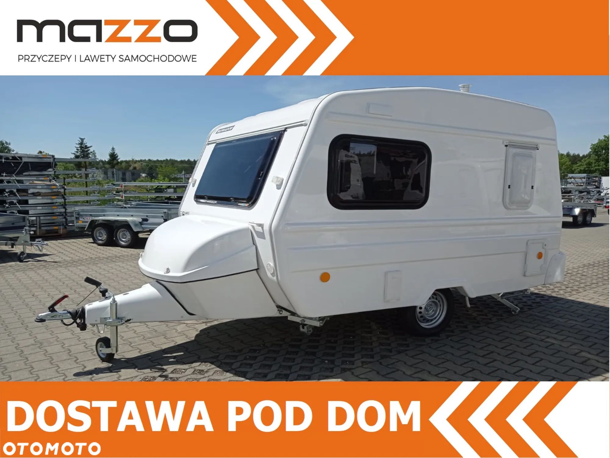 Niewiadów DOSTAWA! PROMOCJA! Przyczepa kempingowa N126NT z termą elektryczną i wyposażeniem dodatkowym. DOSTĘPNA OD RĘKI! DMC 750kg, kat. B - 1