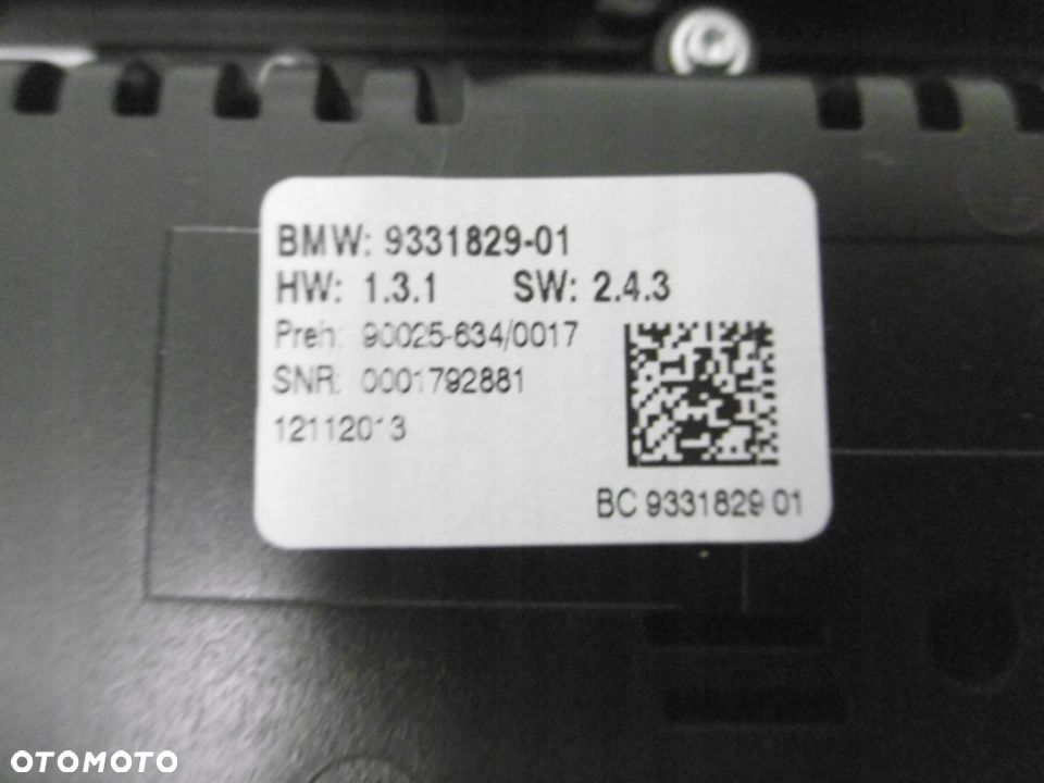 PANEL KLIMATYZACJI RADIa bmw 5 f10 f11 9331829 - 3