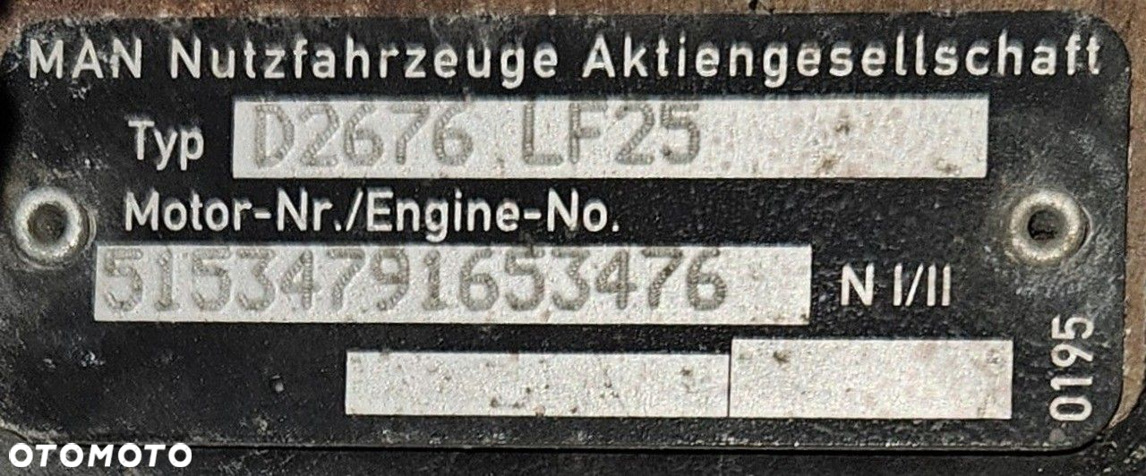 SILNIK KOMPLETNY MAN 480KM EURO 6 D2676 LF25 - 5
