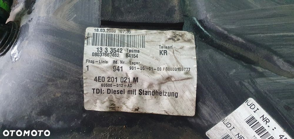 Zbiornik paliwa Audi A8 D3 4.2 TDI 4E0201021M - 7