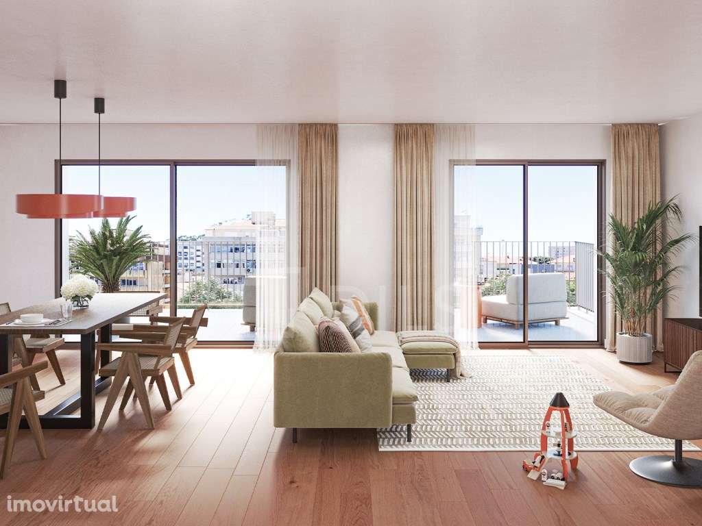 Apartamento T3 com área exterior na Alameda das Antas - Grande imagem: 2/80