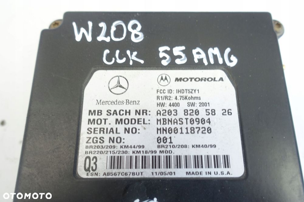 Mercedes CLK W208 AMG MODUŁ KOMPUTER STEROWNIK - 2