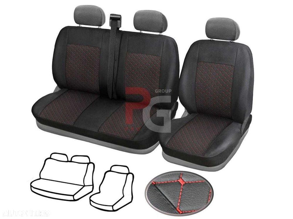 Huse scaune tapiserie 2+1 VW Т6 piele ecologica. - 6