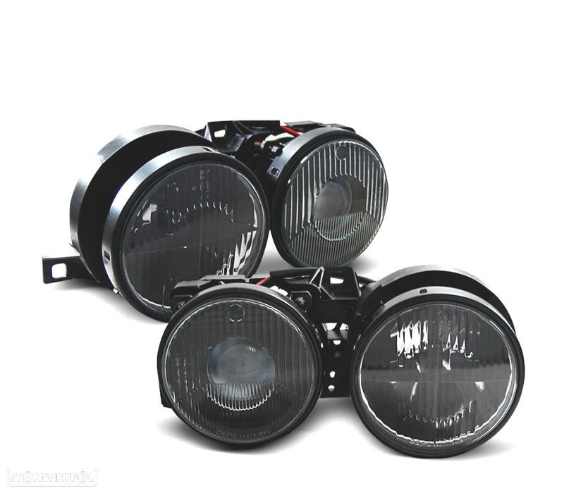 FARÓIS BMW E30 82-94 FUNDO PRETO - 5