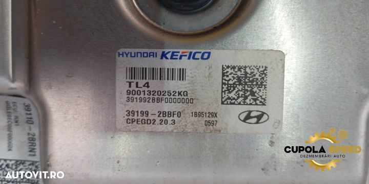 Calculator motor ECU 1.6 GDI 9001320252 KGCPEGD2.20.3 39199-2BBF0 Kia - 3