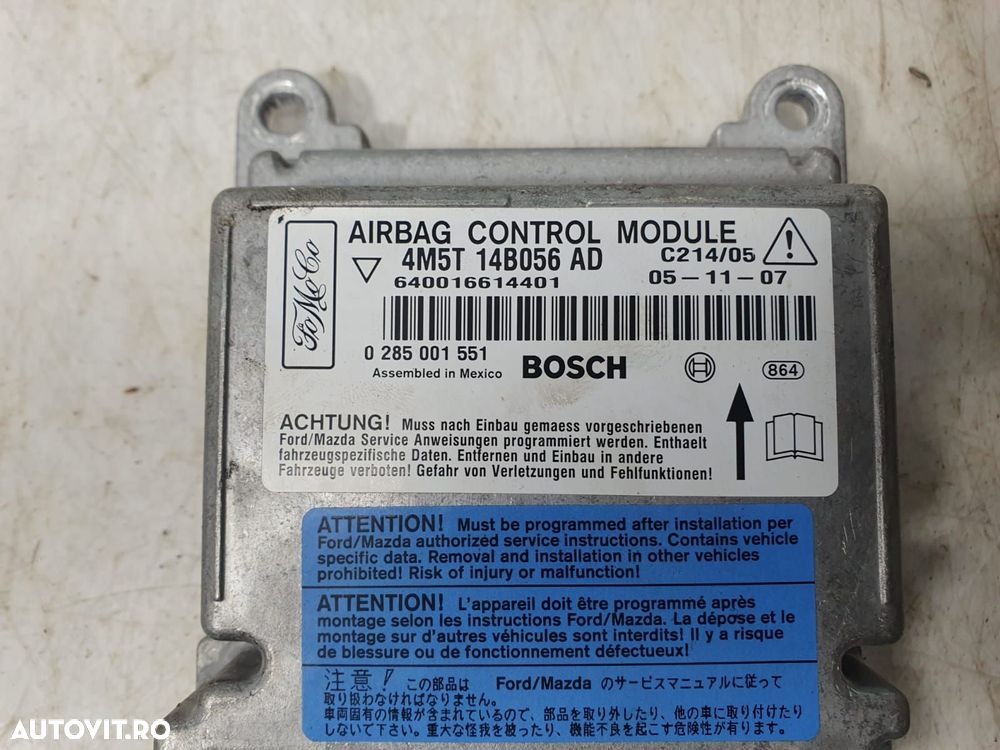 Calculator airbag 4m5t-14b056-ad Ford C-Max 1  [din 2003 pana  2007] - 2