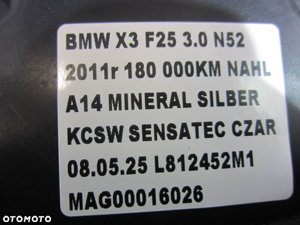 BMW X3 F25 N52 N55 OBUDOWA FILTRA WĘGLOWEGO 7220721 7216548 16117220721 - 11