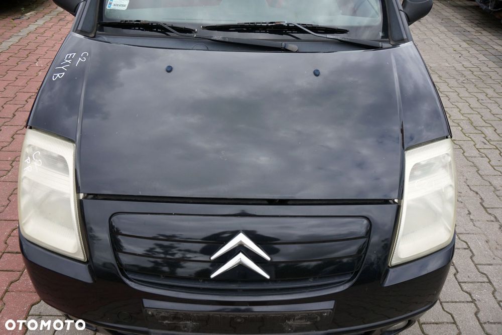 MASKA ZDERZAK BŁOTNIKI LAMPY C2 PH1 EXYB  CITROEN 2003-2005 CZARNY PRZÓD KOMPLETNY - 2