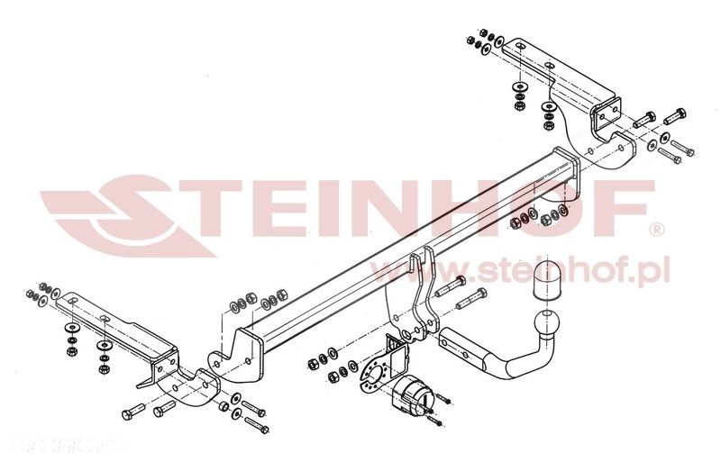 Hak holowniczy + MODUŁ 7PIN  do Citroen C4 II 5 drzwi od 2010 - 2