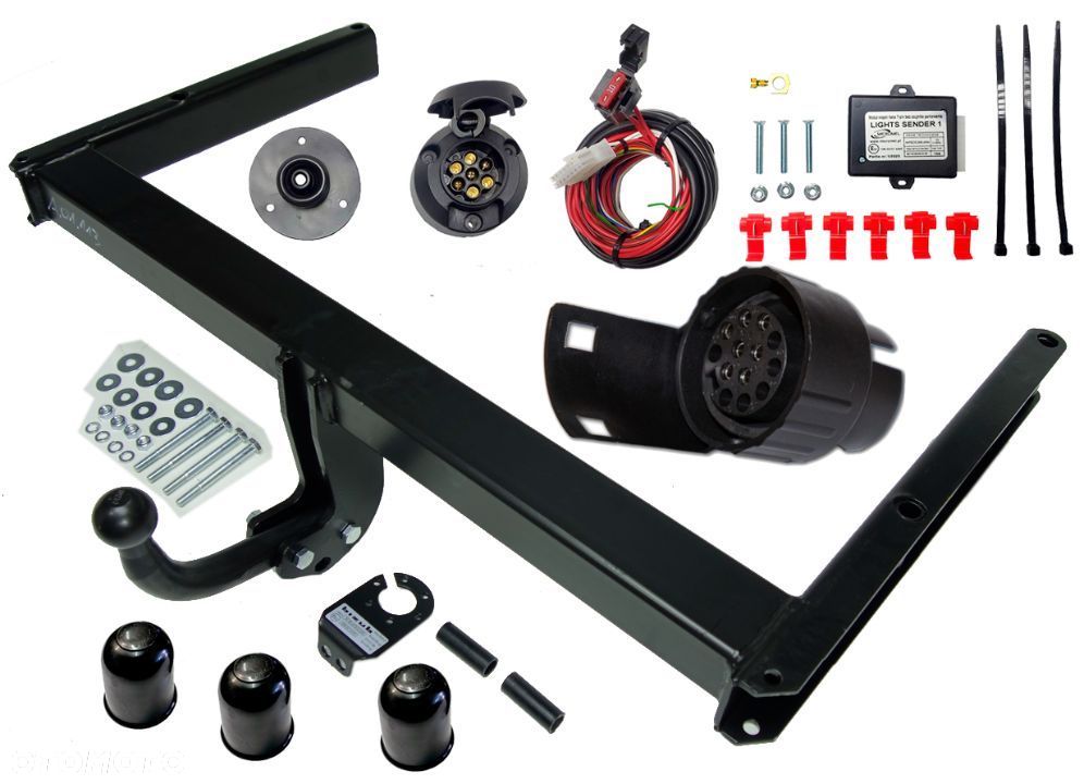AUDI A5 COUPE 8T 2007-2015 HAK HOLOWNICZY + MODUŁ +WIĄZKA + GNIAZDO 7PIN + ADAPTER 7/13P - 10