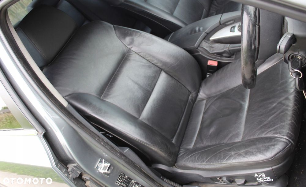 FOTEL PRZÓD PRAWY BMW E60 E61 GRZANY SKÓRA - 1