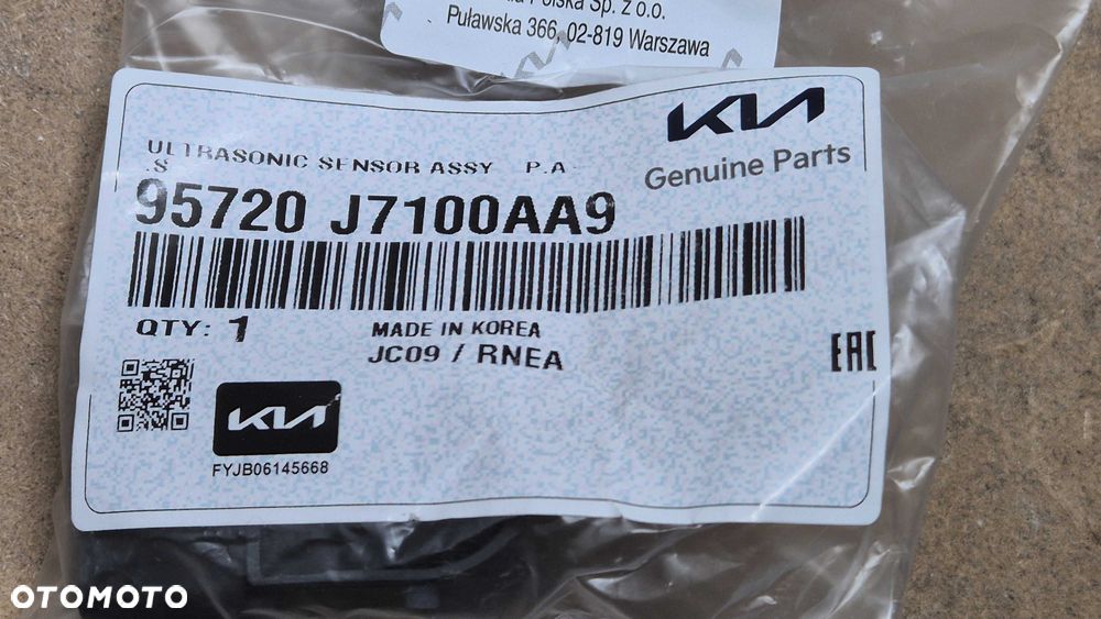 Czujnik parkowania PDC Hyundai KIA OE 95720-J7100 AA9 Czerwony NOWY !! - 5