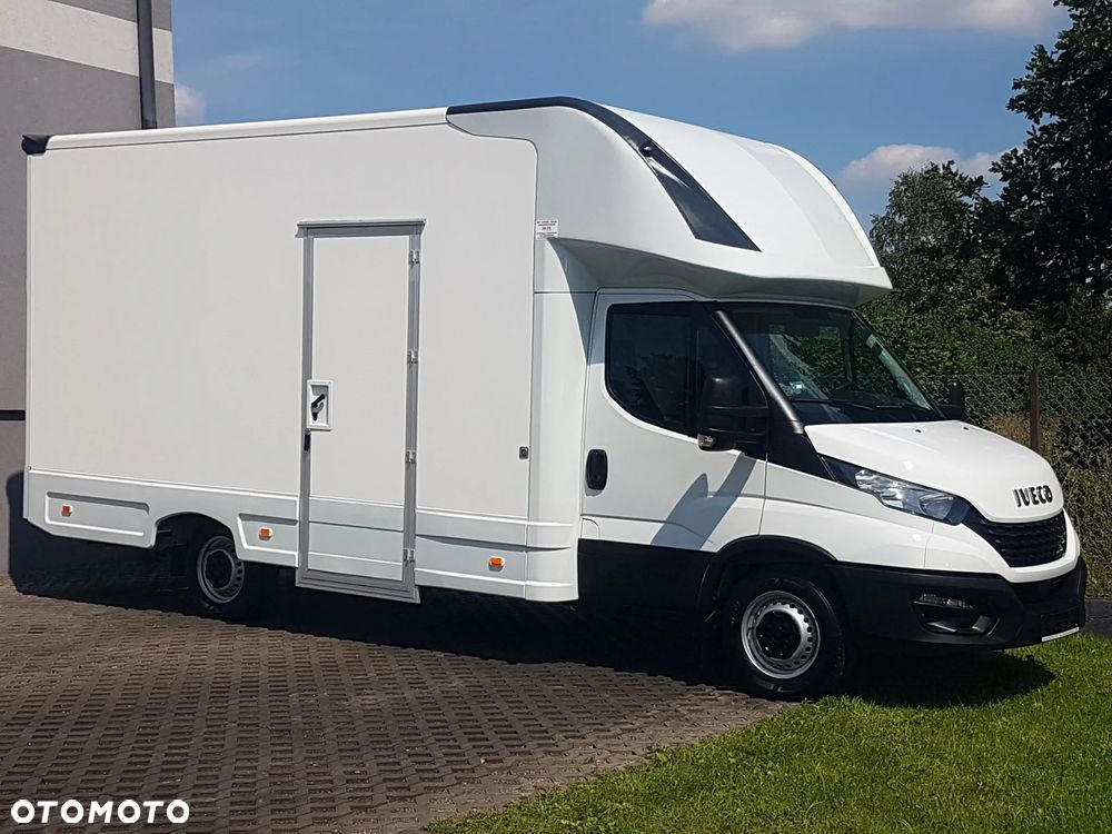Iveco DAILY KONTENER NISKOPODŁOGOWY 4,44x2,23x2,42 SKLEP BAR FOODTRUCK KAMPER KLIMA KONIOWÓZ 35S14 - 1