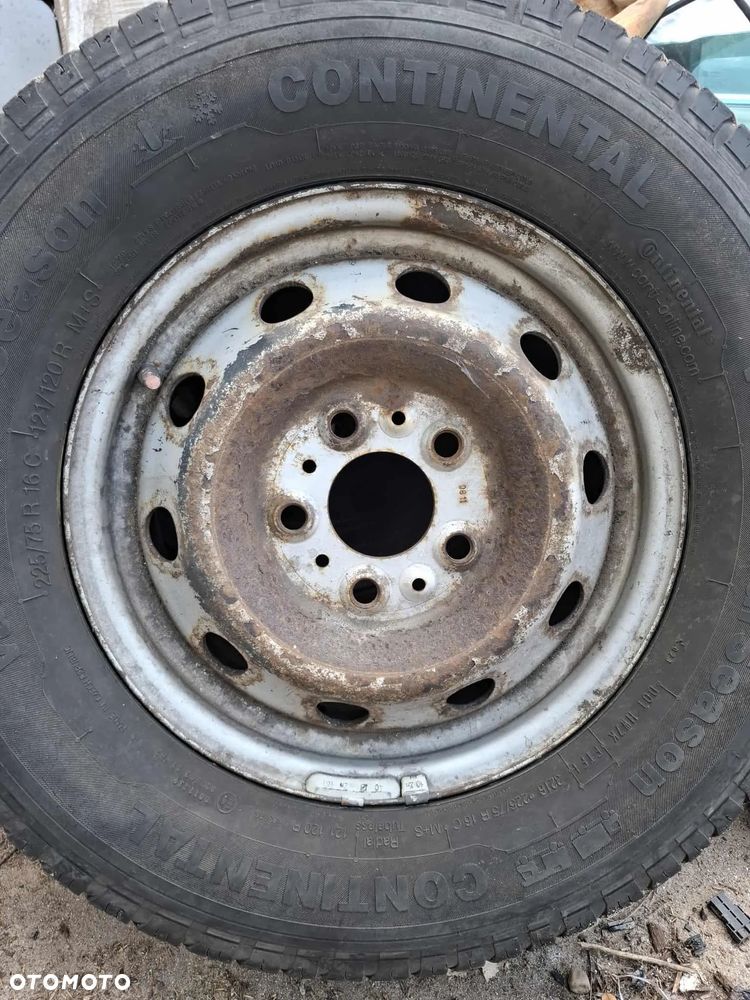 KOŁO ZAPASOWE ZAPAS FIAT DUCATO BOXER JUMPER R16 225/75 R16C FELGA STALOWA - 1