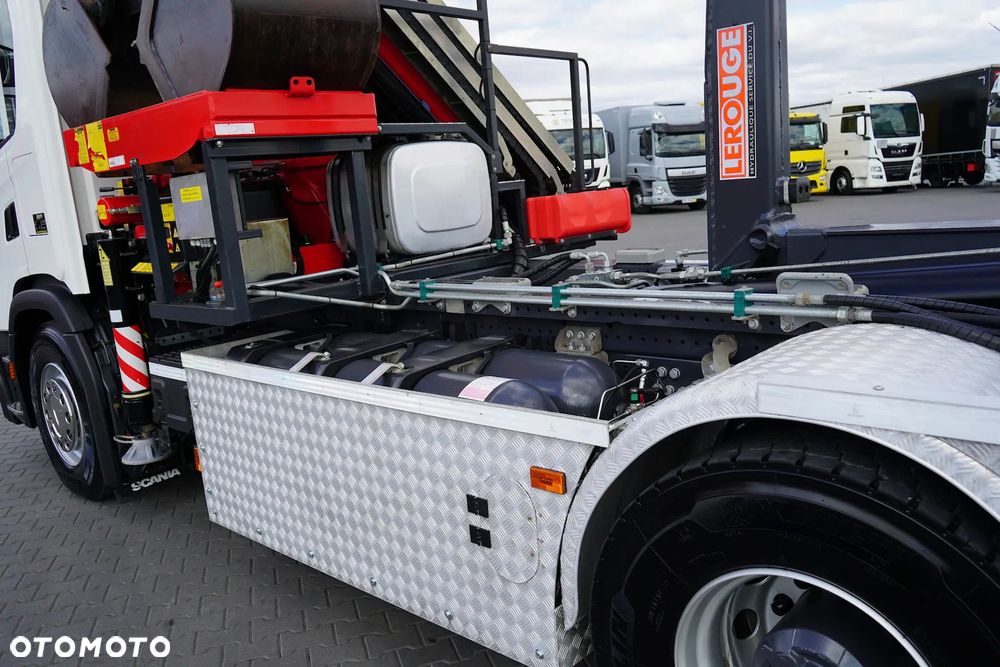 Scania G 410 / E 6 / 8 X 4 / HDS + HAKOWIEC / TRIDEM / CNG / RETARDER / FASSI F 215 - 11