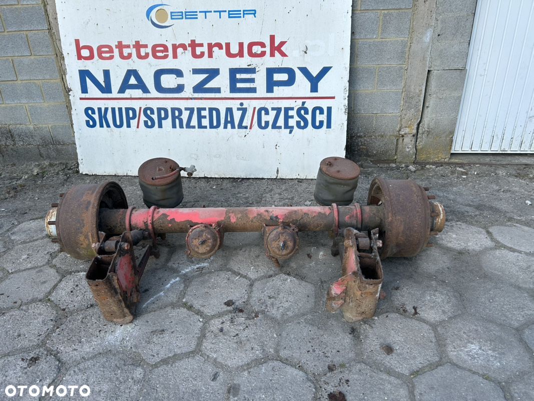 Oś SAF 10 szpilek bębnowa naczepa przyczepa rolnicza - 1