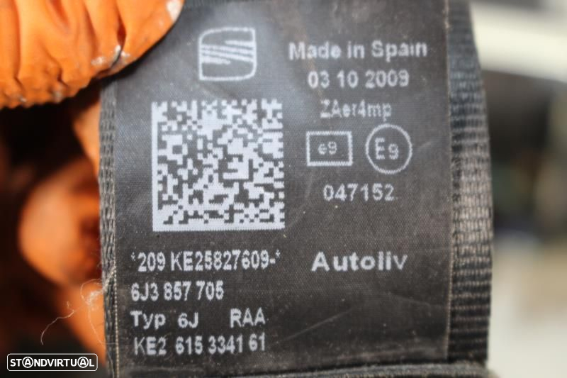 Cintos Frontais Seat Ibiza Iv (6J5, 6P1)  Cinto Da Frente Seat Ibiza 6 - 8
