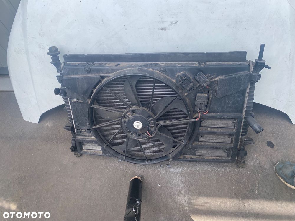 Ford Transit Custom Mk8 2016r MASKA BŁOTNIK przedni  lewy LAMPA przednia lewa REFLEKTOR grill atrapa ZDERZAK pas przedni chłodnice KOMPLETNY PRZÓD pokrywa silnika komplet chłodnic wentylator - 9