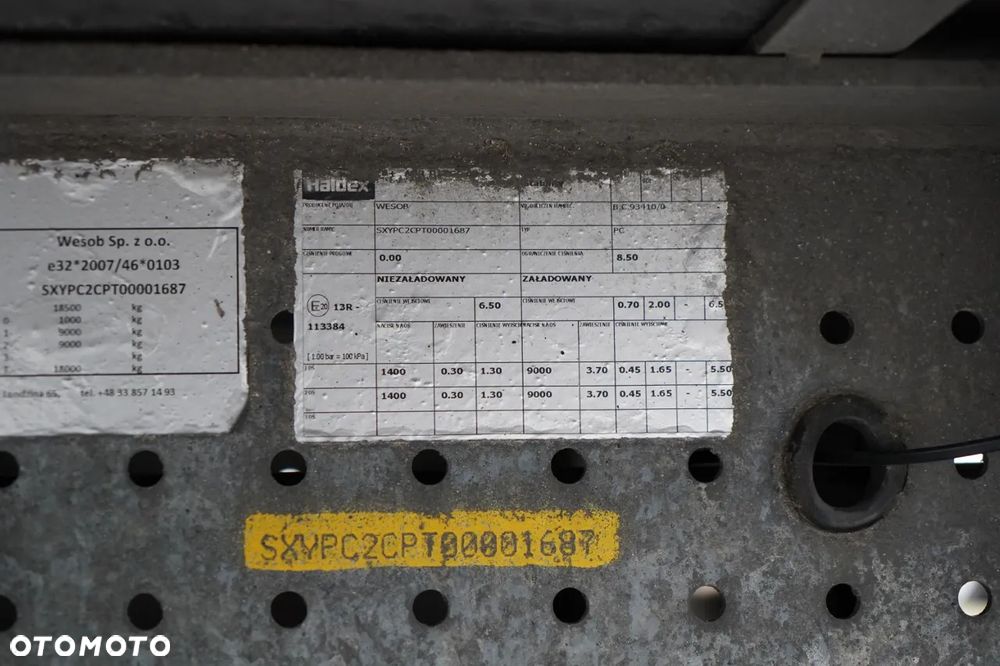 Wecon PRZYCZEPA - 7,7 M / TANDEM / PRZEJAZDOWA / - 26