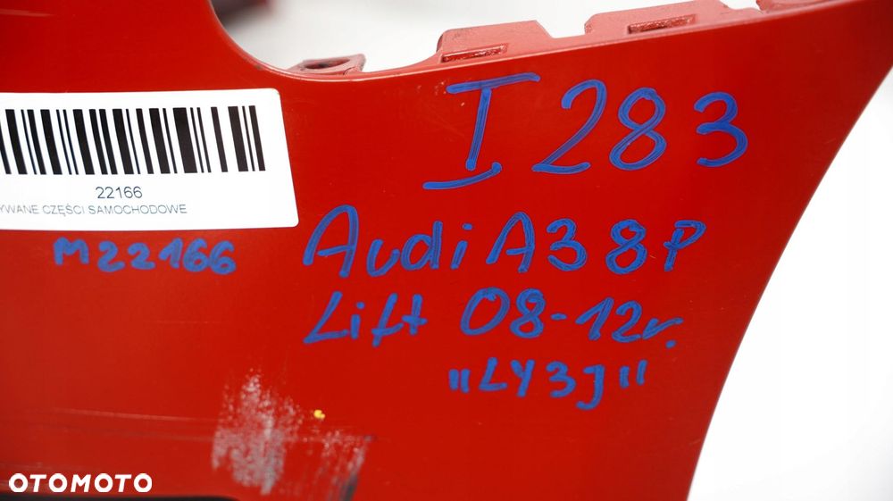ZDERZAK PRZÓD PRZEDNI AUDI A3 8P LIFT 08-13R LY3J - 8