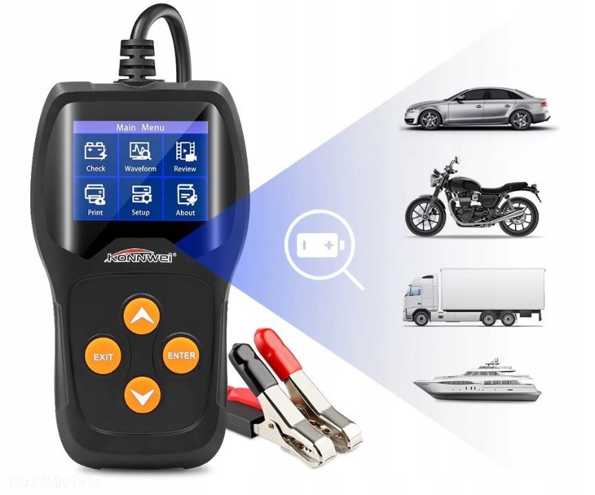 Tester do baterii akumulatorów 12V KONNWEI KW600 - 6